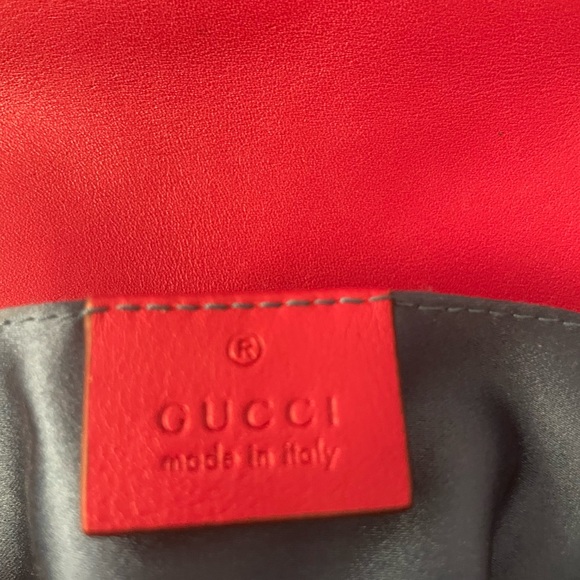 Gucci Marmont Flap Bag Small Velvet Fuchsia - Picture 5 of 12
